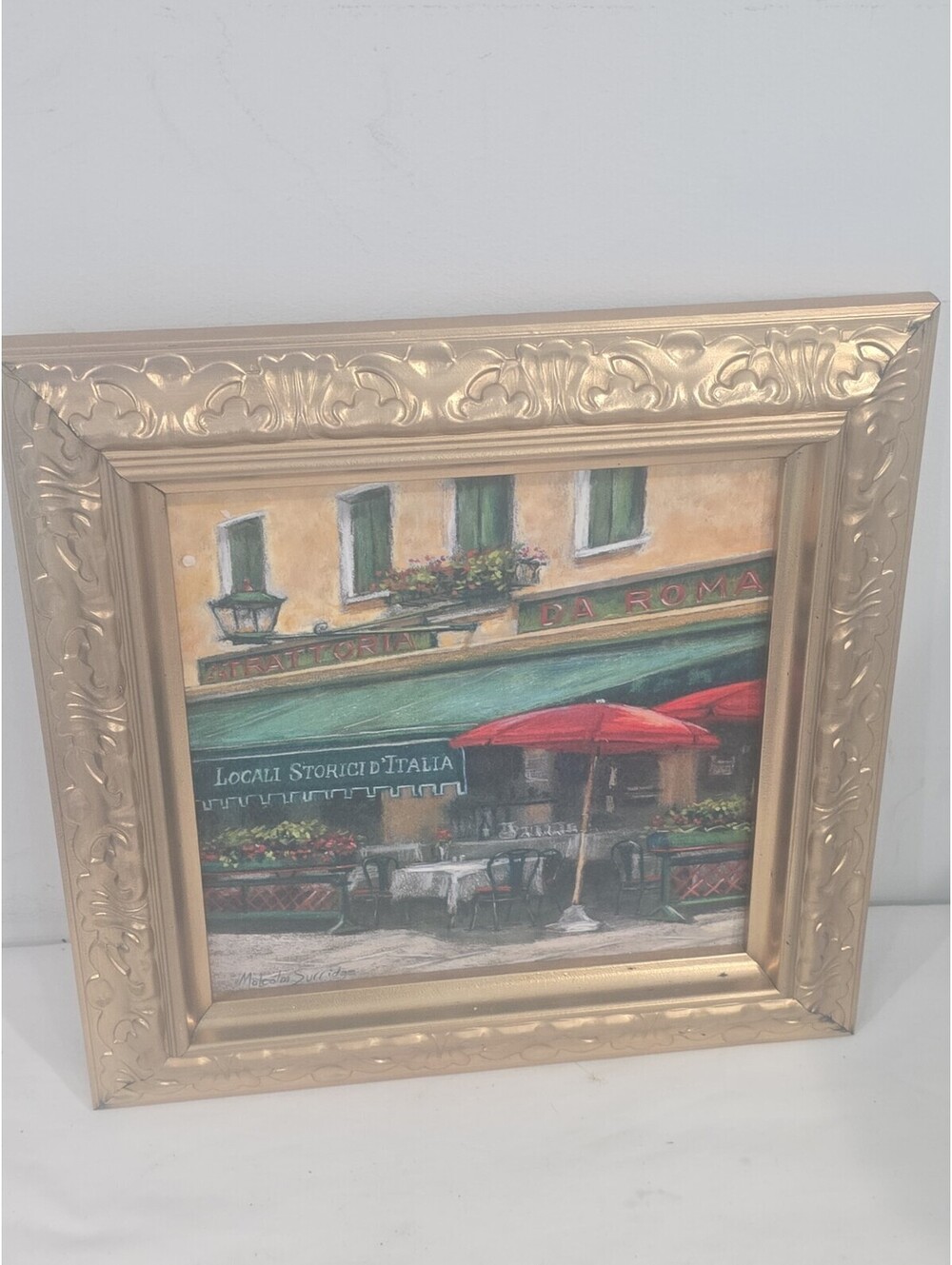12×12 Malcolm Surridge Your Usual Tabel framed Print